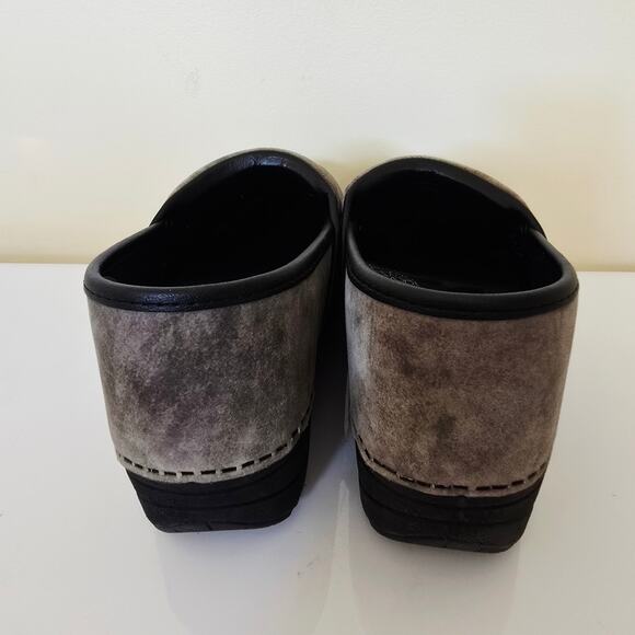 Dansko XP 2.0 Slate Marbled Nubuck Leather Clog Purple Gray Size EU 38 US 7.5 8 - Picture 8 of 9